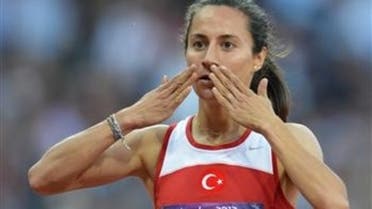 Aslı Çakır Alptekin won the women's 1500m competion in 2012 Olympic Games. Another Turkish athlete, Gamze Bulut, took the silver medal. (Photo courtesy of the, hurriyetdailynews.com)