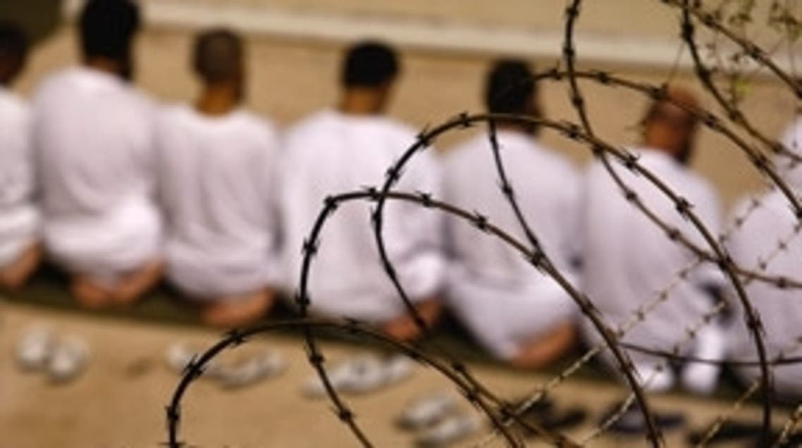 Detainees pray at the Guantanamo Bay, Cuba, detention center in 2009. (AFP)