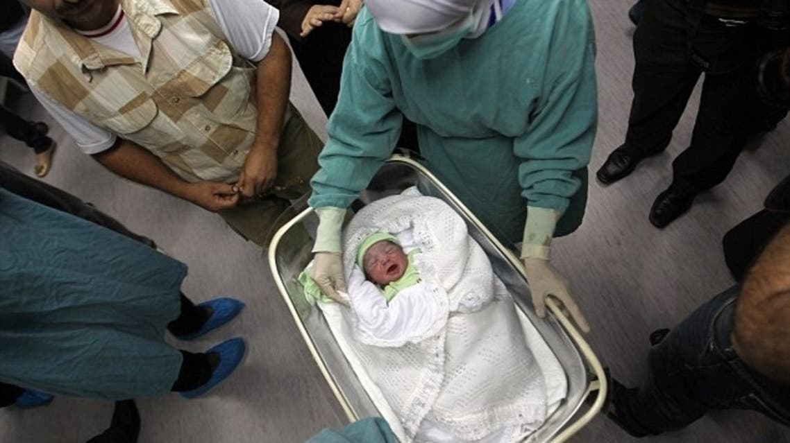 Baby Muhannad is named after a senior Hamas figure killed in an Israeli attack. (File AFP)