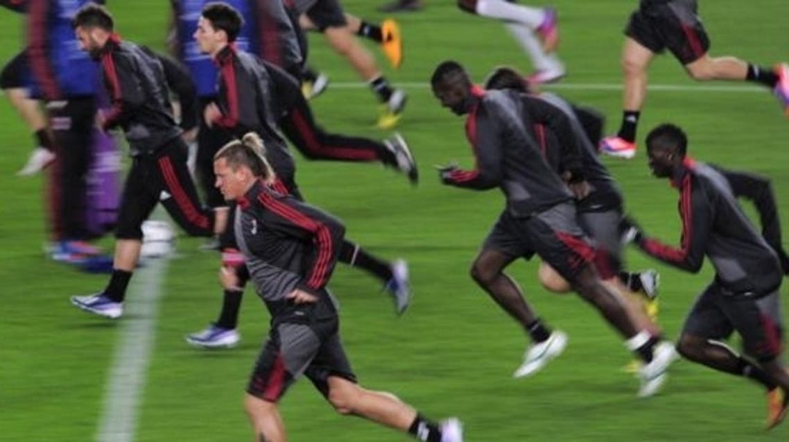 جانب من من تدريبات ميلان