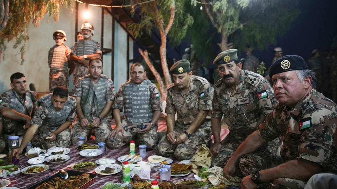 jordan king + troops