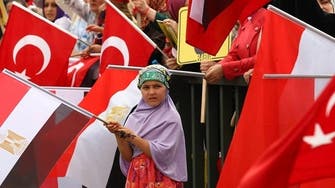 Turks protest against Egypt, Syria