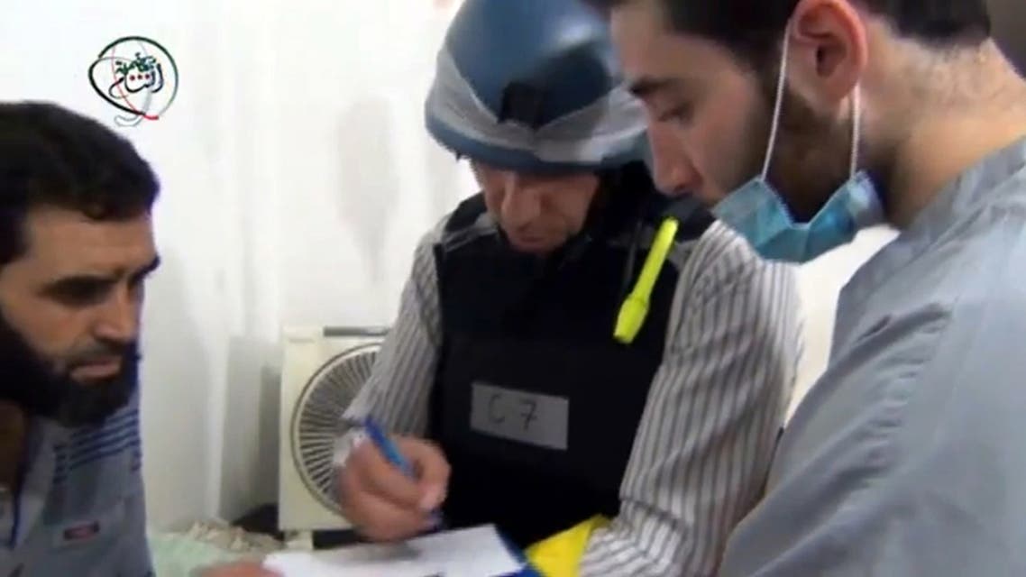 Chemical inspectors in Syria