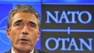 NATO Secretary General Anders Fogh Rasmussen gives a monthly press conference at the Residence Palace in Brussels on October 1, 2012. (File photo: AFP)