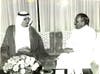 Almaeena has forged strong ties with Pakistan. He is pictured here meeting the late former President Mohammad Zia-ul-Haq. (Photo courtesy: Khaled Almaeena)