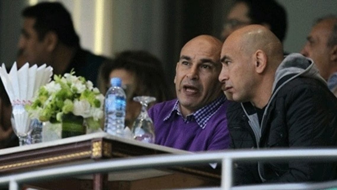 Hossam Hassan and his twin brother, former football director Ibrahim Hassan, Ahram