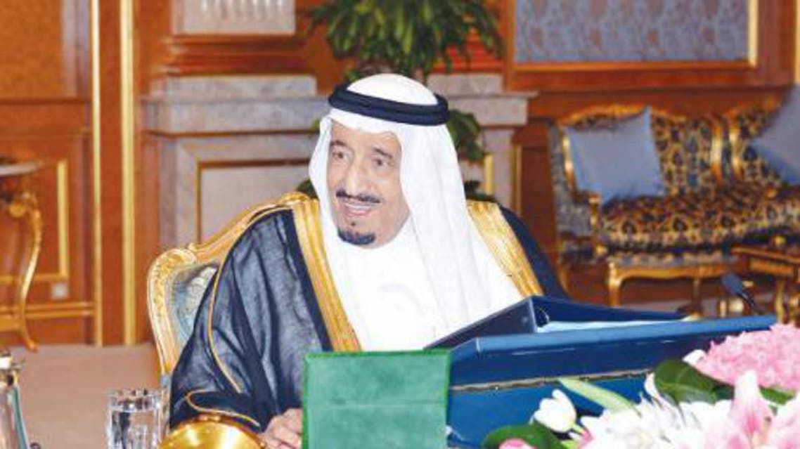 Crown Prince Salman Bin Abdul Aziz, Deputy Premier and Minister of Defense, chairs the Council of Ministers session which approved a number of landmark decisions in Jeddah on Monday. (SPA)