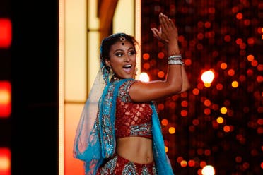 Miss America contestant, Miss New York Nina Davuluri performs a traditional Indian dance during the 2014 Miss America Pageant in Atlantic City, New Jersey, Sept. 15, 2013.  (Reuters)