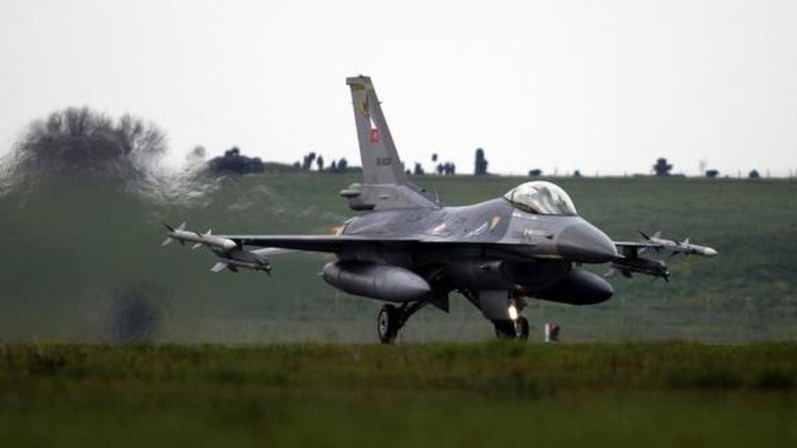 A file photo shows a Turkish Air Force F16 jet fighter preparing to take off from an air base in Bandirma, Balikesir province. (Reuters)