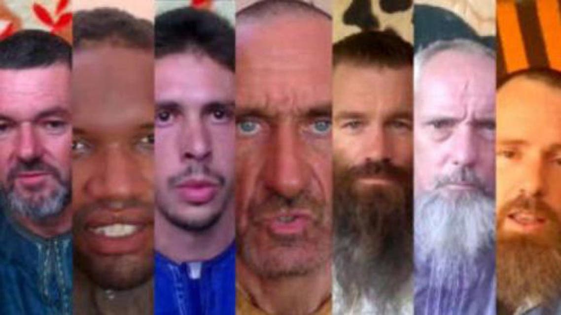 Images of the seven Dutch, French, Swedish and South African hostages kidnapped by Al-Qaeda in the Magreb (AQMI) (Agence Nouakchott Informations/AFP)