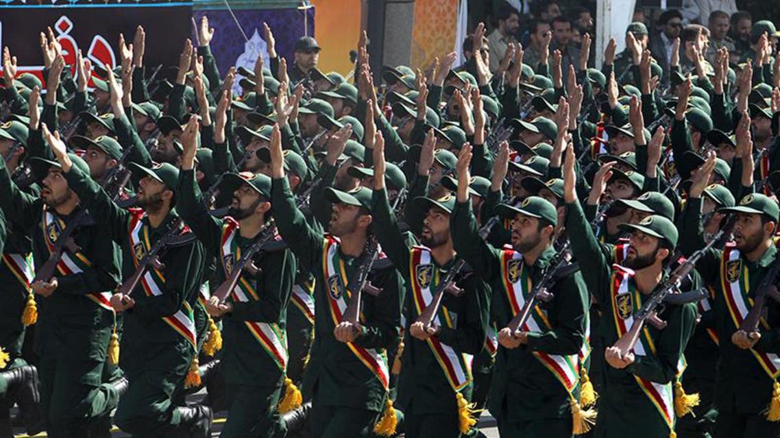 قوات من الحرس الثوري في استعراض عسكري في ايران