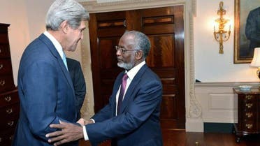 Secretary of State John Kerry meets with Sudanese Foreign Minister Ali Ahmed Karti at the U.S. Department of State in Washington, D.C., on September 30, 2013.  (Reuters)