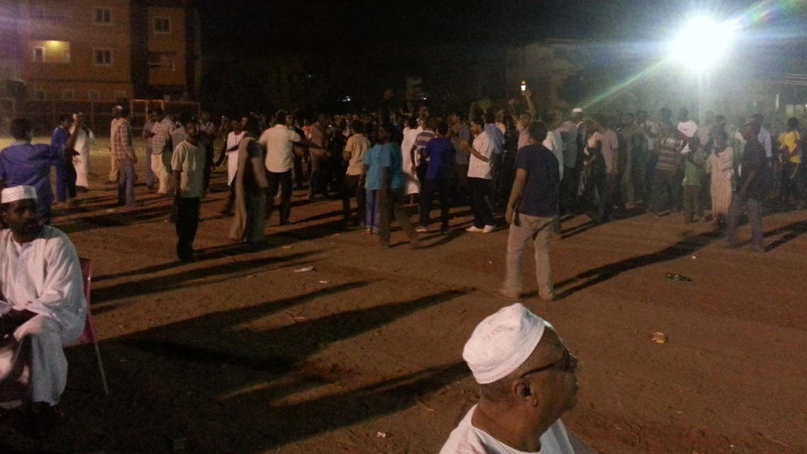 Sudanese take part in a protest in the streets of Khartoum's Burri area. (AFP)