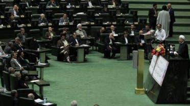جلسة البرلمان الايراني بحضور الرئيس روحاني
