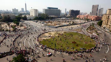 People gather in Tahrir square to celebrate the anniversary of an attack on Israeli forces during the 1973 war, in Cairo Oct. 6, 2013. (Reuters)
