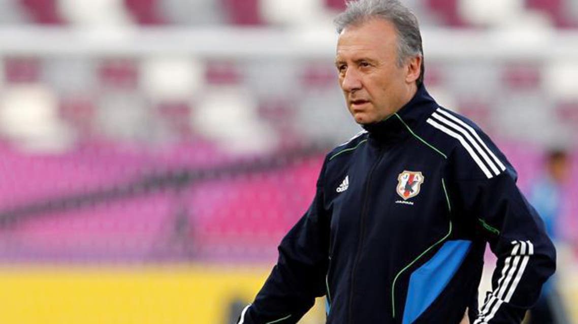 Coach Alberto Zaccheroni led Japan to a record fourth Asian Cup title two years ago in Qatar. (File photo: Reuters)