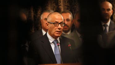 Libyan Prime Minister Ali Zeidan speaks during a news conference at the headquarters of the prime minister's office in Tripoli October 11, 2013. (Reuters)