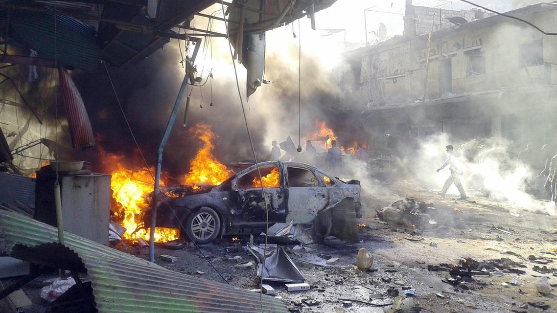 A handout picture released by the Syrian observatory for human rights on October 14, 2013, reu