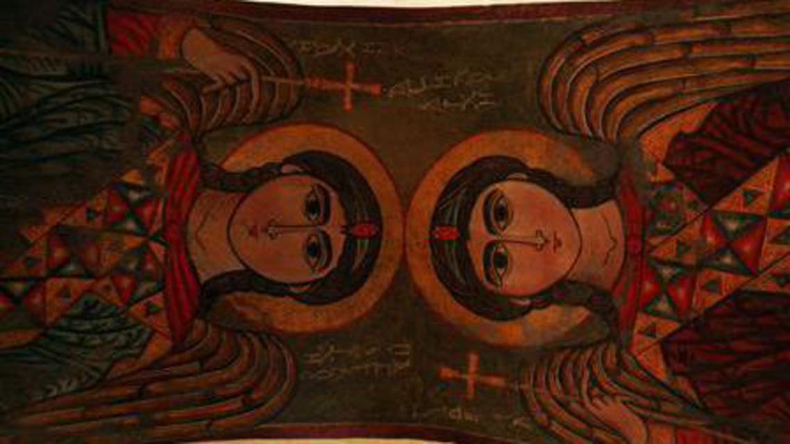 A view of Byzantine mosaics at St. Anthony's Monastery, 155 km (96 miles) southeast of Cairo, May 3, 2008. (File photo: Reuters)