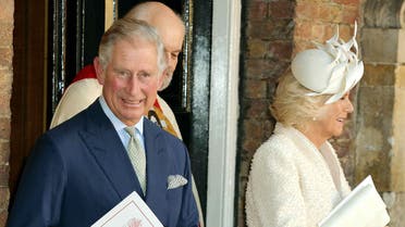 Britain's Prince Charles and his wife Camilla, Duchess of Cornwall leave after the christening of Prince George at St James's Palace in London October 23, 2013. reuters