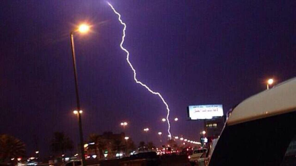 امطار وبرق السعوديه