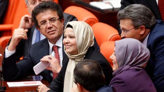 Turkish women MPs wear headscarves in parliament 