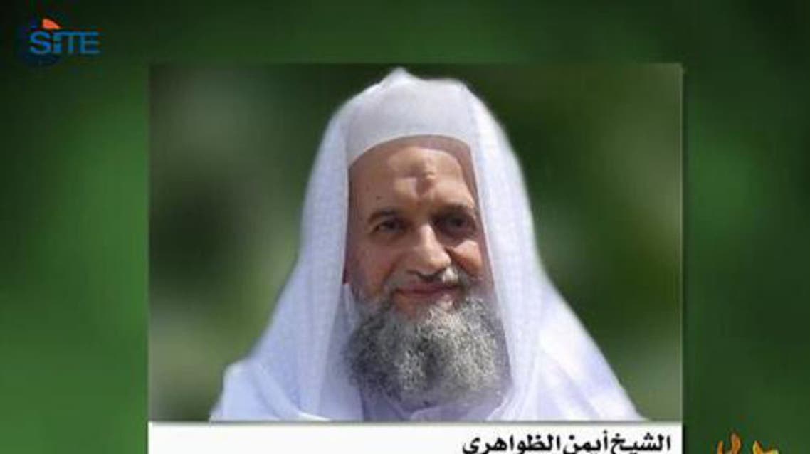Al-Qaeda leader Ayman al-Zawahiri speaks in a video grab provided by the SITE Intelligence Group on June 10, 2012 (SITE Intelligence Group/AFP/File)
