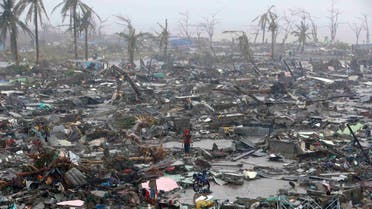Aftermath of super typhoon in the Philippines 