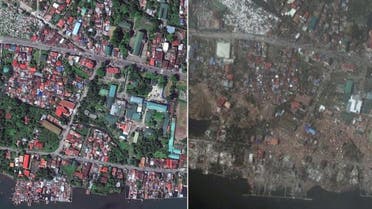 Before and after photos show how Typhoon Haiyan flattened entire city of Tacloban. (Photo courtesy: Digital Globe)