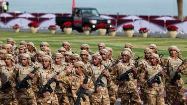 Members of the Qatari Armed Forces take part in a military parade during National Day celebrations in Doha Dec. 18, 2012. (Reuters)