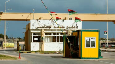The main gate of the Mellitah Oil and Gas complex co-owned by Italy's ENI is seen, 100 km (60 miles) west of Tripoli November 7, 2013. 