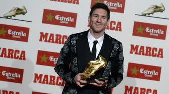 Messi receives Golden Boot as Europe’s top scorer  