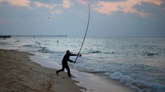 A fishing day in Gaza City