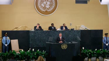 Jordan's King Abdullah addresses the 68th United Nations General Assembly at U.N. headquarters in New York, Sept. 24, 2013. (Reuters)