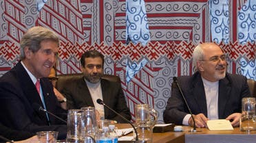 U.S. Secretary of State John Kerry (L) and Iran’s Foreign Minister Mohammad Javad Zarif (R) are seated at meeting in New York Sept. 26, 2013. (Reuters)