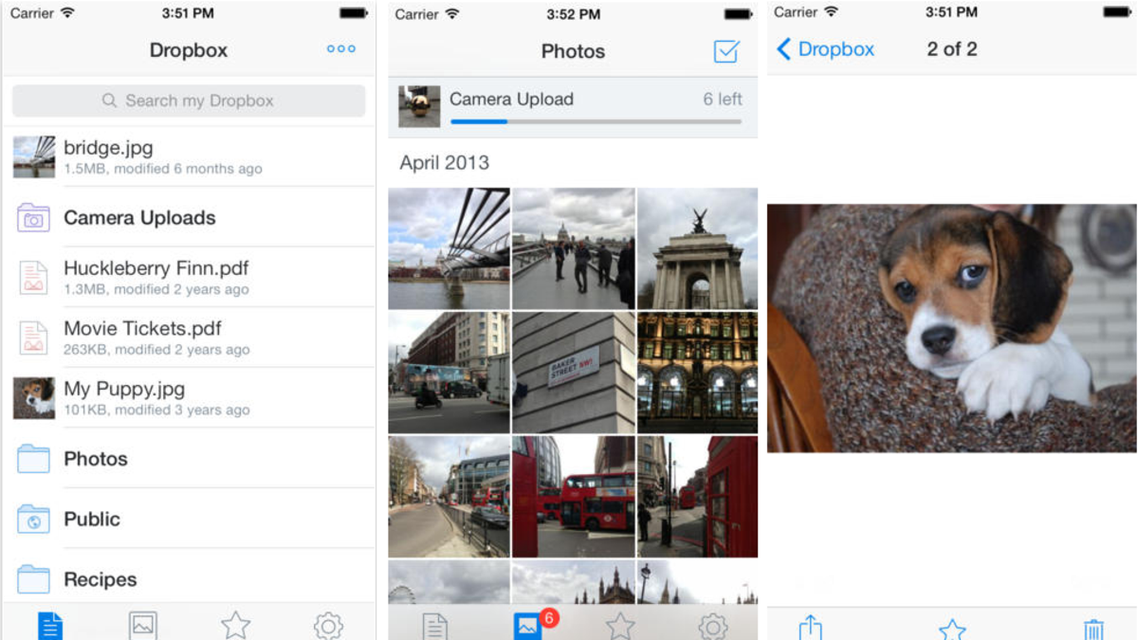 “Dropbox” تُحدث تطبيقها على “iOS”