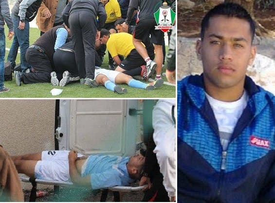 حاولوا ما أمكن إسعاف اللاعب الأردني قصي الخوالدة بعد أن ابتلع لسانه