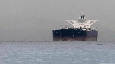 Malta-flagged Iranian crude oil supertanker ''Delvar'' is seen anchored off Singapore March 1, 2012. 