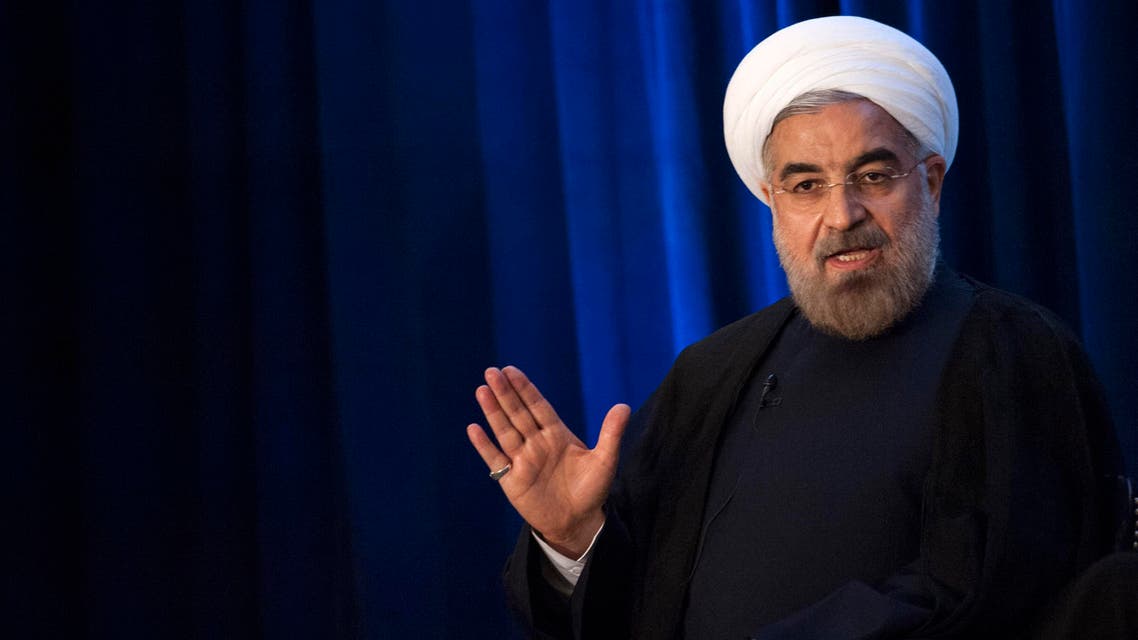 Iran’s President Hassan Rowhani speaks with Asia Society President and CEO Josette Sheeran during an event hosted by the Council on Foreign Relations and the Asia Society in New York, Sept. 26, 2013. (Reuters)