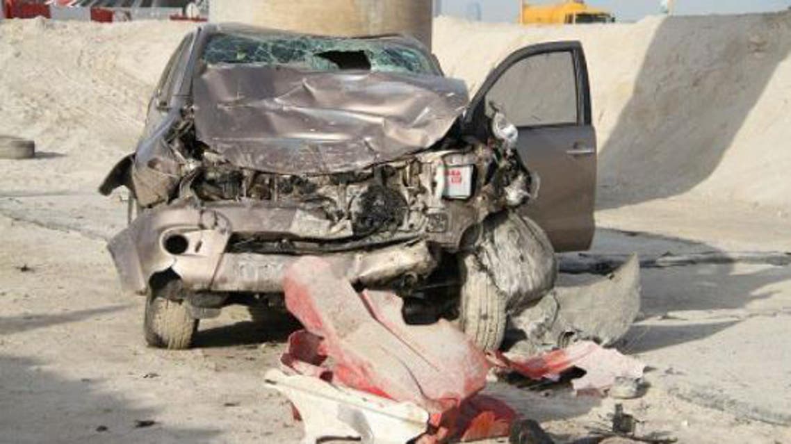 حادث سيارة في شارع الملك فيصل