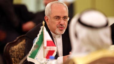  Iranian Foreign Minister Mohammad Javad Zarif speaks during the second joint high committee meeting between Kuwait and Iran at the foreign ministry in Kuwait city on Dec. 1, 2013. (AFP)