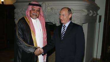 Russian President Vladimir Putin (R), and Prince Bandar bin Sultan bin Abdulaziz Al-Saud, general secretary of the National Security Council of Saudi Arabia (RIA Novosti)