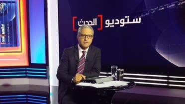 Mohammad Abu Obeid fronts the program Studio Al-Hadath. (Al Arabiya)