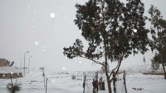 Snow and rain in Egypt