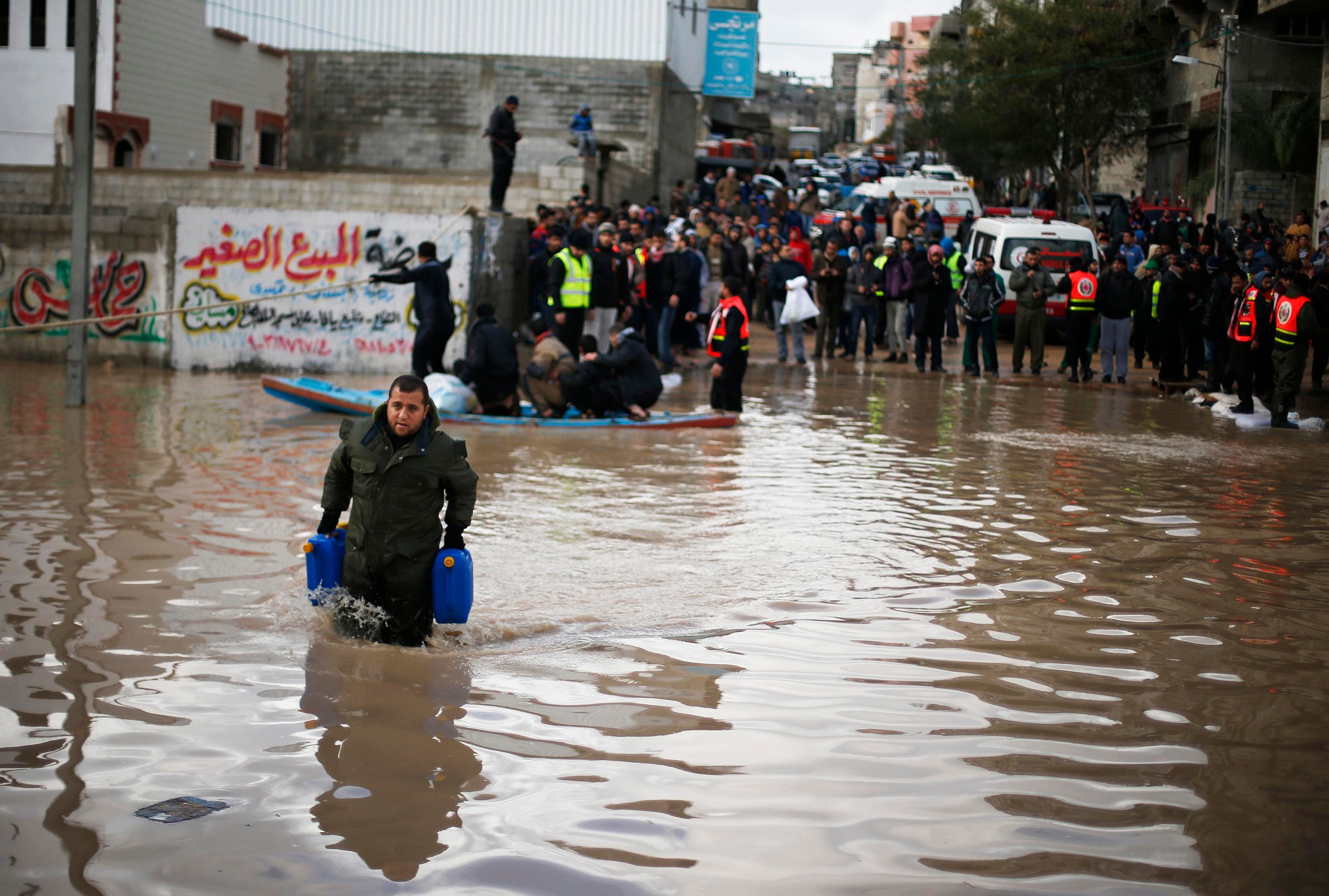 Floods in Gaza City