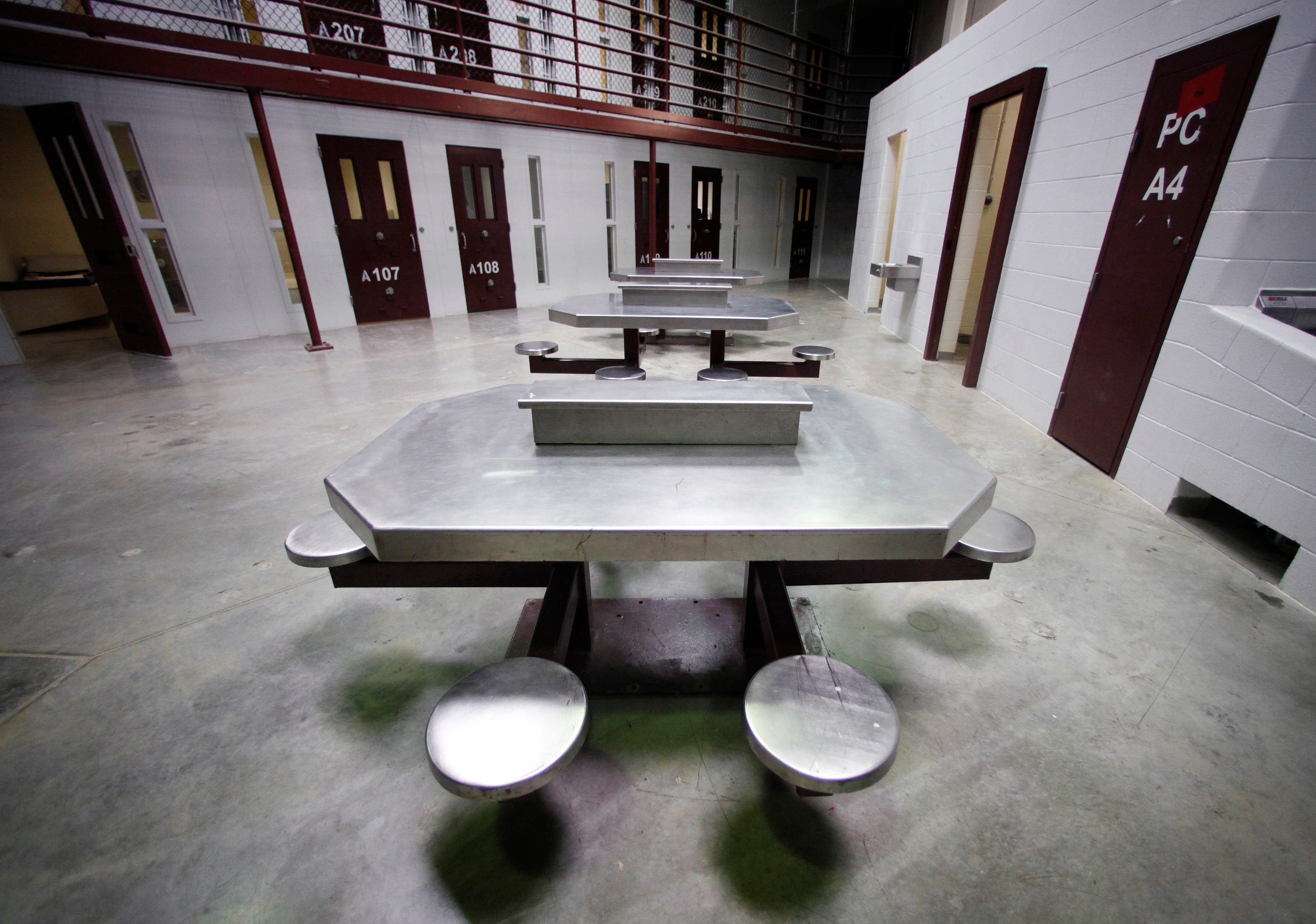 A cellblock at Camp VI, a prison used to house detainees at the U.S. Naval Base at Guantanamo Bay, pictured in March 2013. (File photo: Reuters)