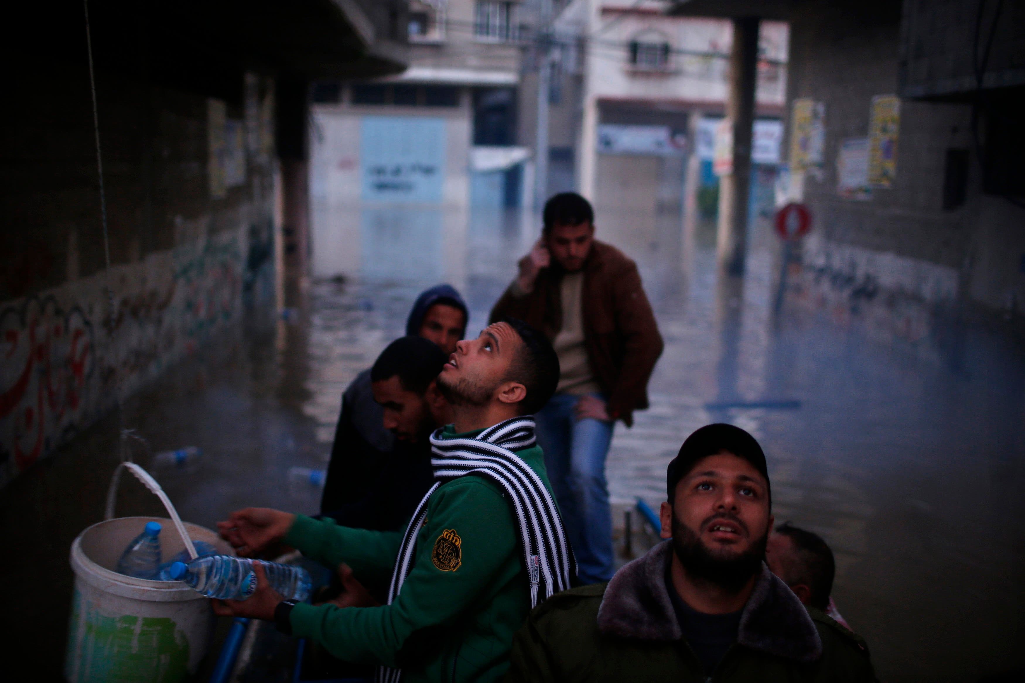 Flash flooding in Gaza