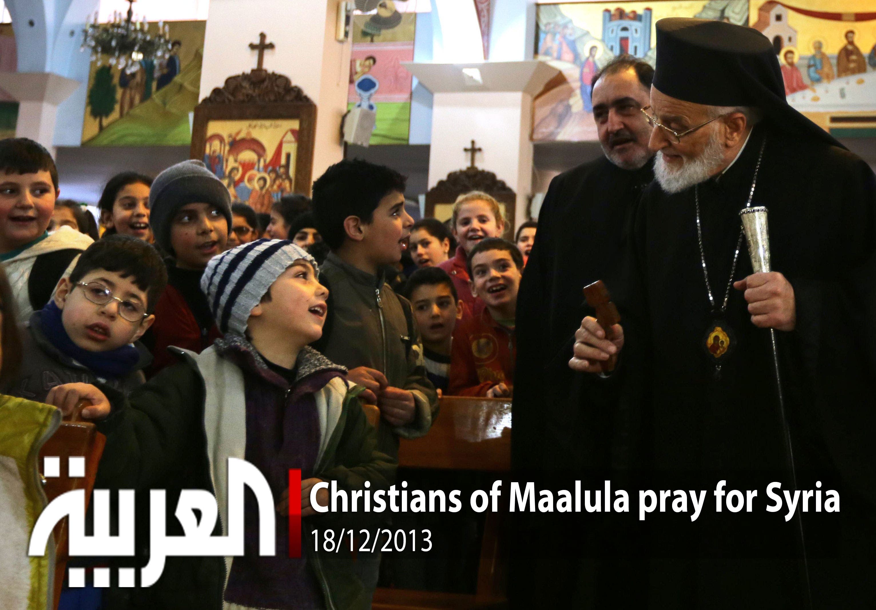 Christians of Maalula pray for Syria 