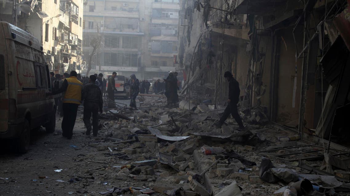 Syria Aleppo Death Toll Rises Above 400 Al Arabiya English 
