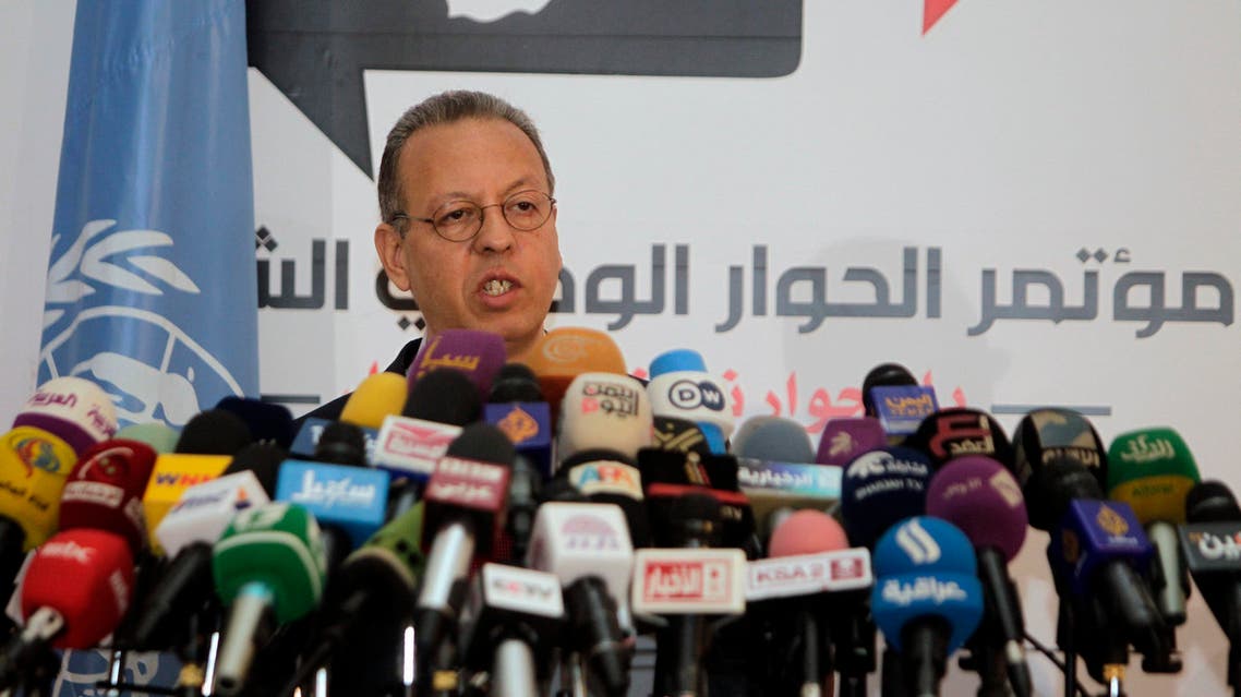 U.N. Yemen envoy Jamal Benomar addresses a news conference on a proposal to turn the country into a federation of semi-autonomous regions. (Reuters)